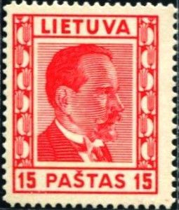 Felix Vaitkus and Map of Atlantic Flight