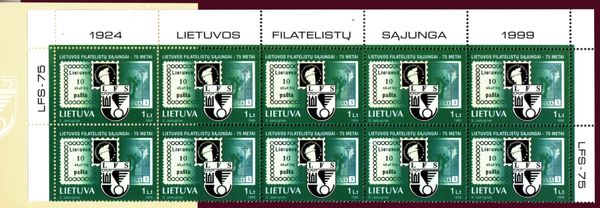 75th Anniversary of Lithuanian Philatelic Society