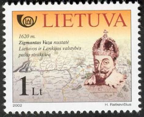 King Zigmantas Vaza (Founder of Postal System, 1620)