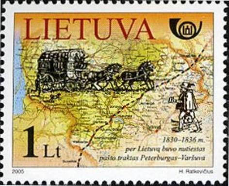 Mail Coach and Post Road to Petersburg