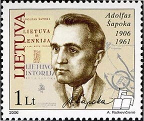 Birth Centenary of Adolfus Šapoka (1906-1961)