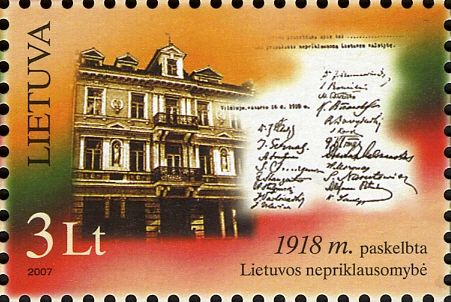 Independence of Lithuania Declared, 1918