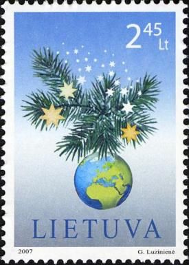 Fir Twig and Globe as Bauble