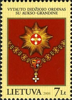 Order of Vytautas the Great with Gold Chain - Lithuania
