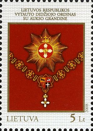 Order of Vytautas the Great with Gold Chain - Lithuania