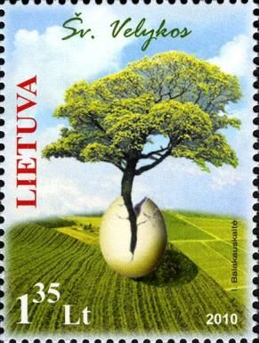 Easter - Tree Growing from an Egg