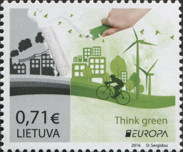 Think Green - Roller Painting Contaminated Landscape