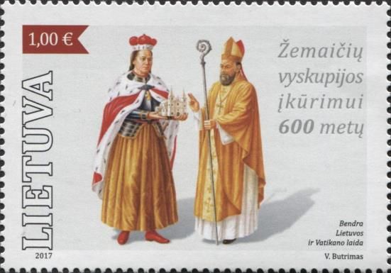Lithuanian Grand Duke Vytautas and Motiejus (first bishop)