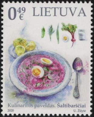 Cold Borscht and Ingredients