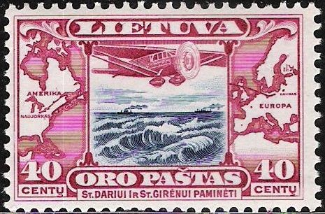 Grand Duke Gediminas in Council - Overprint