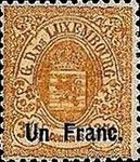 Coat of arms Luxembourg (Surcharged)