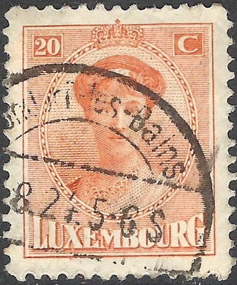 Grand Duchess Marie-Adelaide facing Forward (20 cent / 17½)