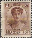 Grand Duchess Charlotte facing Forward (2c brown)