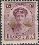 Grand Duchess Charlotte facing Forward (6c violet)