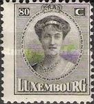 Grand Duchess Charlotte facing Forward (80c black)