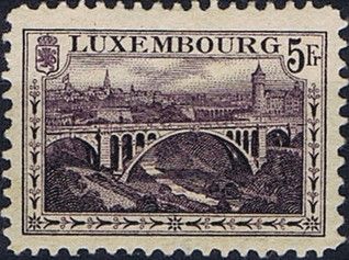 Adolphe Bridge (5 Fr. dark violet)