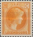 Grand Duchess Charlotte facing Right (20c orange)