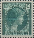 Grand Duchess Charlotte facing Right (60c green)