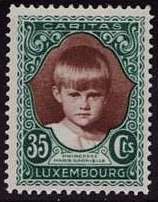 Princess Marie-Gabriele (*1925) (brown & green)