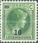 Grand Duchess Charlotte facing Right (Surcharge 10c on 30c)