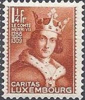 Count Henry VII of Luxembourg (1273-1313) (orange brown)