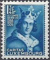 Count Henry VII of Luxembourg (1273-1313) (bright blue)