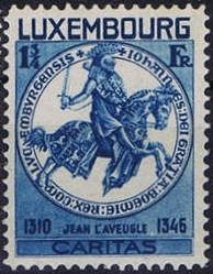Seal of Count John the Blind (1296-1346) (bright blue)