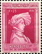 Wenceslas I, first Duke of Luxembourg (1353-1383) (red)