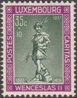 Statue of Duke Wenceslas II of Luxembourg (1376-1419) (purpl