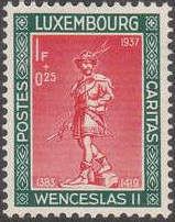 Statue of Duke Wenceslas II of Luxembourg (1376-1419) (brown