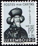 Duke Sigismond (1368-1437), Duke of Luxembourg (bl & grey)