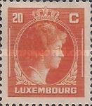 Grand Duchess Charlotte facing Right (orange)