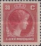 Grand Duchess Charlotte facing Right (red)