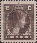 Grand Duchess Charlotte facing Right (brown)