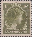Grand Duchess Charlotte facing Right (olive)