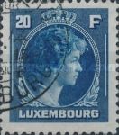 Grand Duchess Charlotte facing Right (deep blue)
