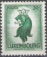 Heraldic Lion with Crown (30 c. green)