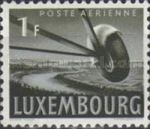 Airplane Wheel and Aerial View of the Moselle River (green)