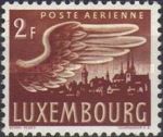 Wing and View of Luxembourg (brown and yellow)