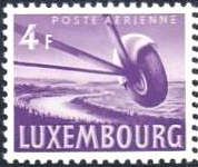 Airplane Wheel and Aerial View of the Moselle River (violet)