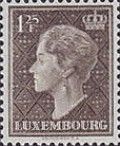 Grand Duchess Charlotte facing Left (Background dark brown)