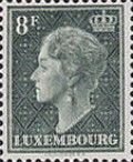 Grand Duchess Charlotte facing Left (Background dull green)