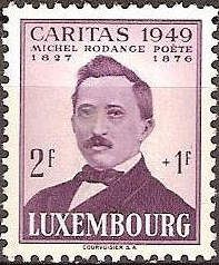Michel Rodange (1827-1876), Writer and Poet (purple & claret