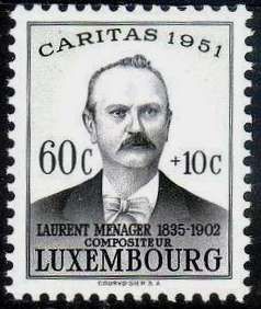 Laurent Menager (1835-1902), Composer (black and grey)