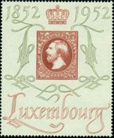 Grand Duke William III on Stamp MiNr. 1