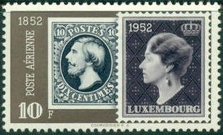 Grand Duke William III & Grand Duchess Charlotte (10 Fr.)