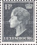 Grand Duchess Charlotte facing Left (Background grey)