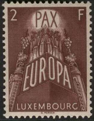 A Unitied Europe for Peace and Prosperity (Background brown)