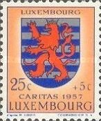 Arms of Canton "Luxembourg" (Background red)