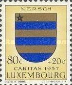 Arms of Canton "Mersch" (Background lemon)